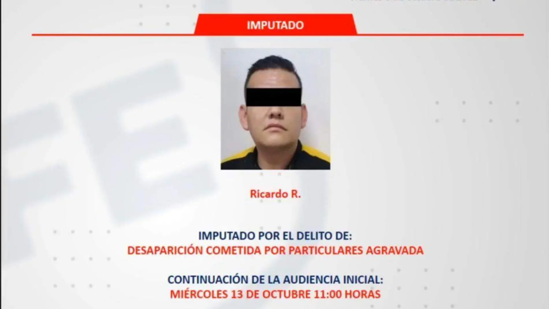 Detienen a Ricardo N por la desaparición de su pareja